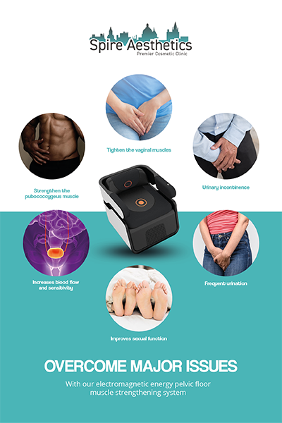 Image of EMS chair to treat Urine leakage Rochford from Spire Aesthetics