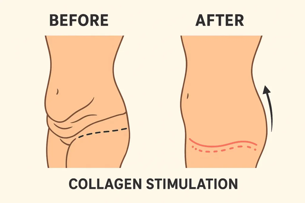 Before and after results for sagging skin after weight loss injections Rochford