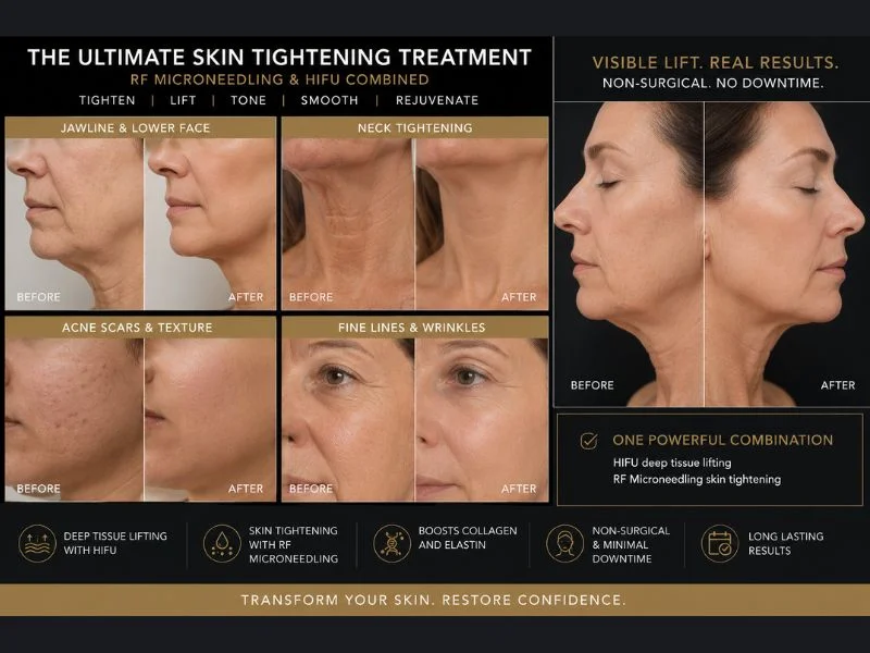 Results of combined treatment for the ultimate skin tightening treatment Rochford